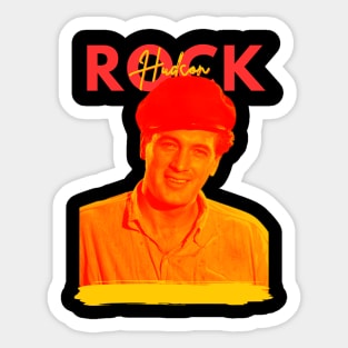 Rock Hudson / Retro Style Sticker